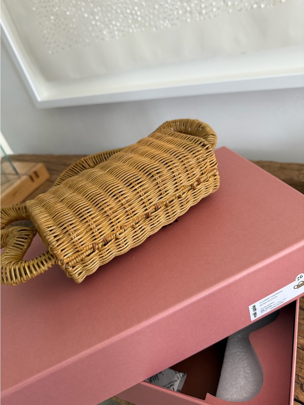 CULT GAIA Woven Rattan Handbag - Natural Tan - Picture 4 of 17